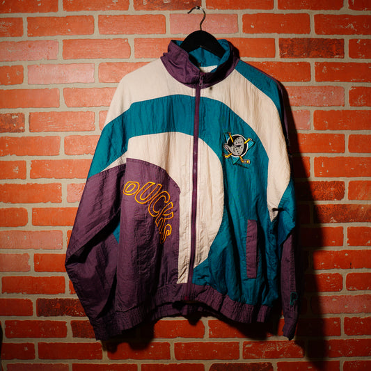 VTG Pro Player NHL Mighty Ducks Windbreaker Jacket