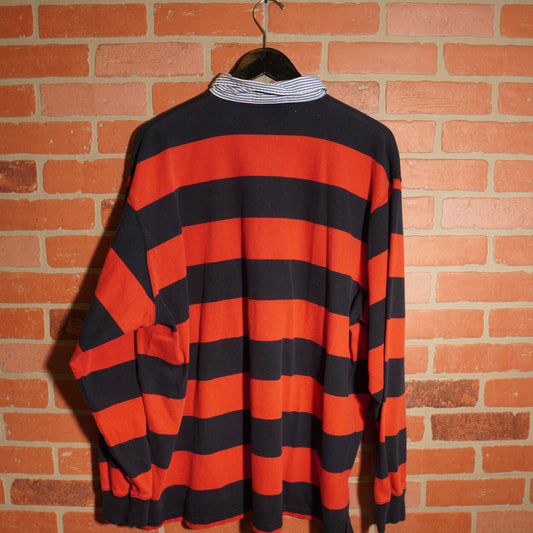VTG Polo By Ralph Lauren Striped L/S Polo Shirt