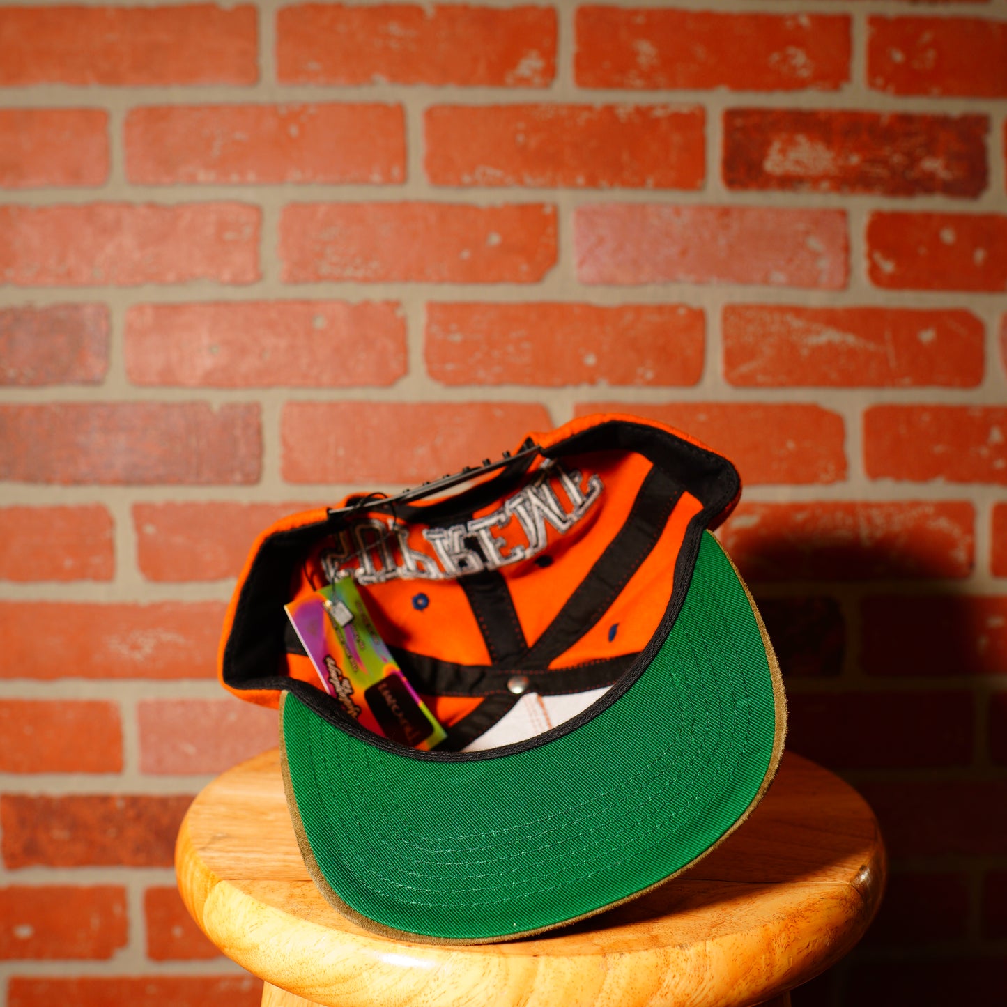 Supreme Orange Snapback Logo Hat