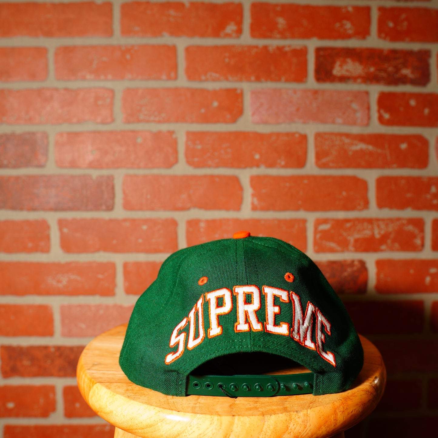 Supreme Green Snapback Logo Hat