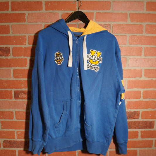 VTG Disneyland Ducks University Zip-Up Hoodie