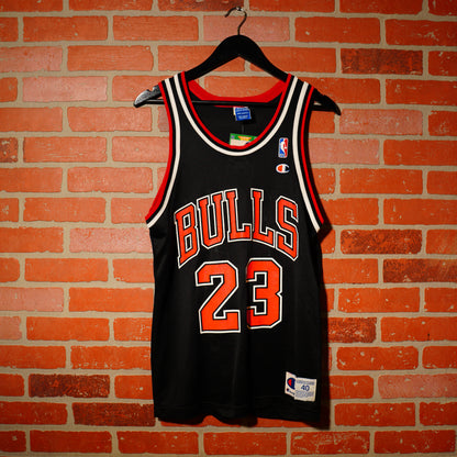 VTG Champion NBA Chicago Bulls Jordan 23 Black Jersey