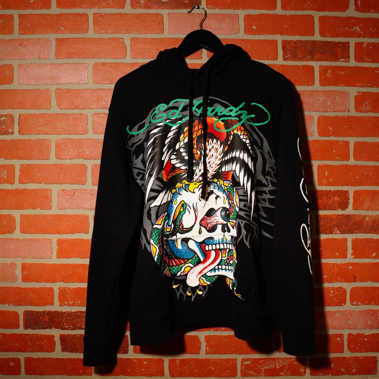 VTG Y2K Ed Hardy Skull Hoodie