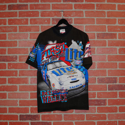 VTG Rusty Wallace Feel The Thunder Nascar Racing AOP Tee