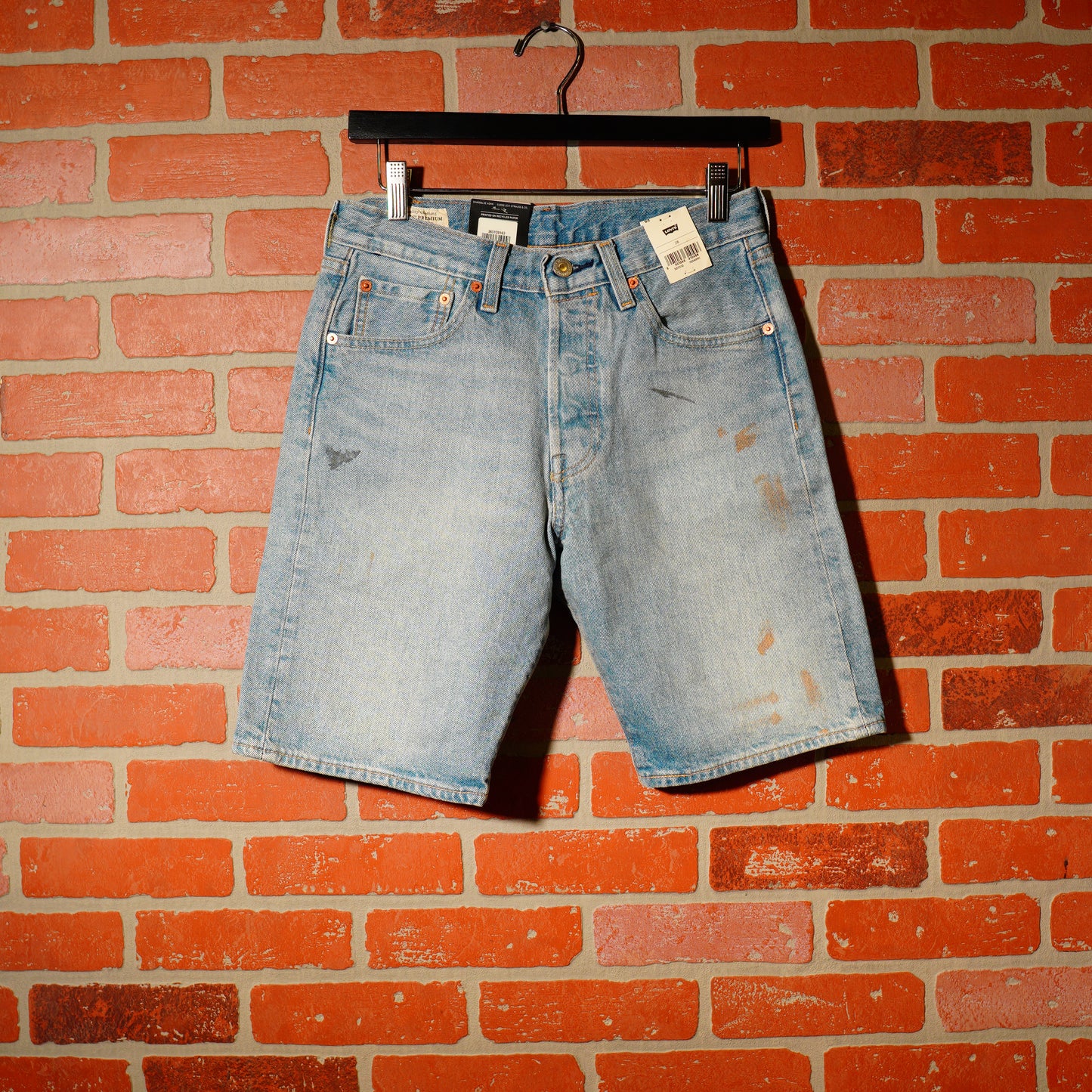 DS Levis 501 Painted Denim Jean Shorts