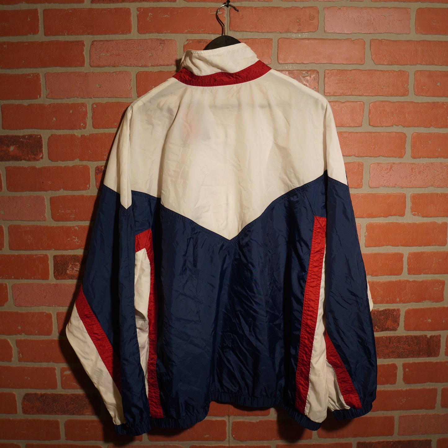VTG Nike Red/White/Blue Quarter-Zip Windbreaker