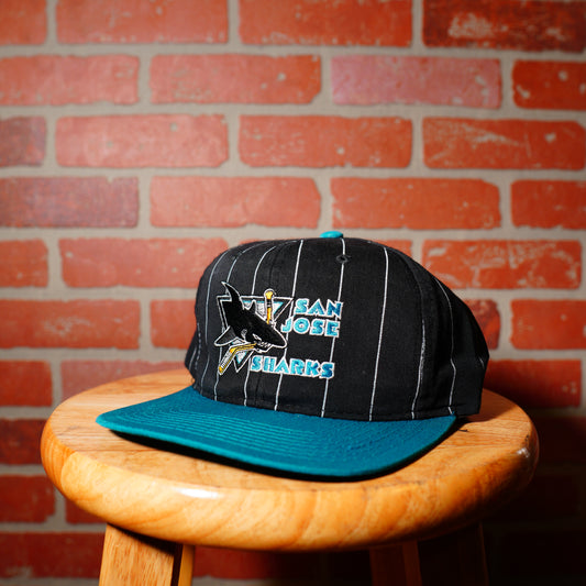 VTG Starter Pinstripe NHL San Jose Sharks Snapback Hat