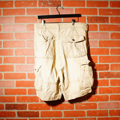 VTG Y2K Levis White Cargo Shorts