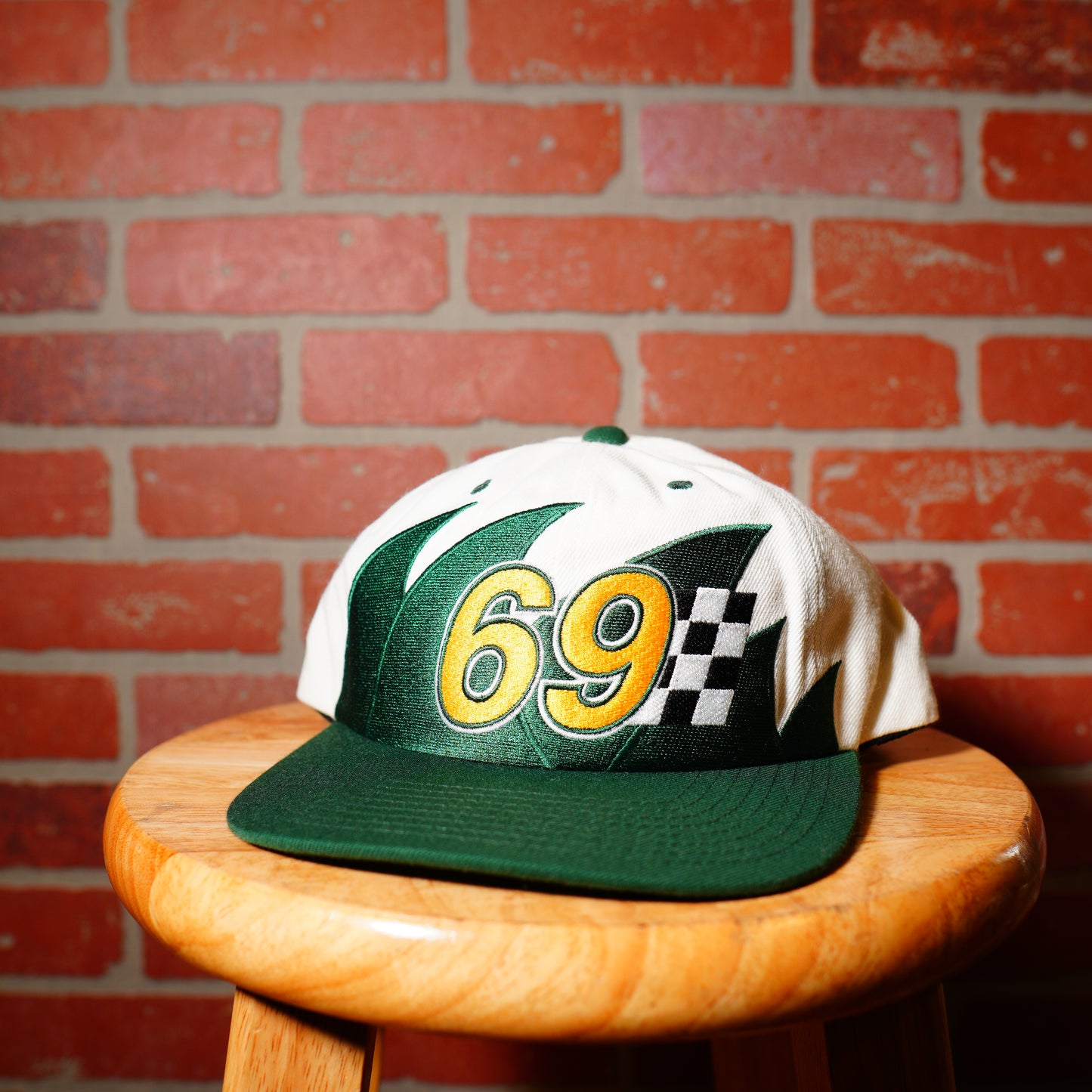 Sample Neff 69 Green Racing Snapback Hat