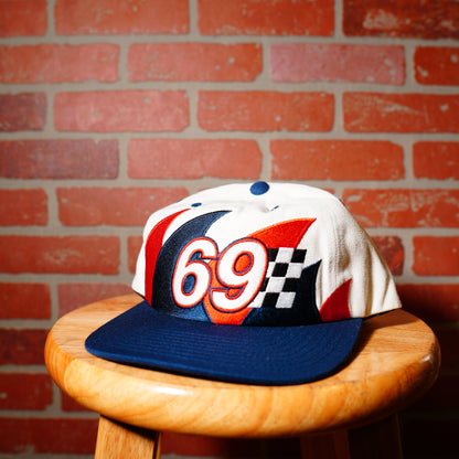 Sample Neff 69 Blue/Red Racing Snapback Hat