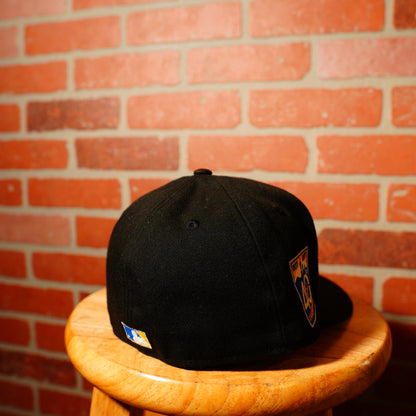 MLB Seattle Mariners Black 40th Anniversary Patch Fitted Hat