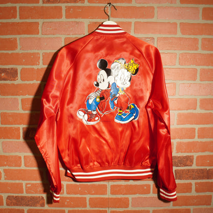 VTG Mickey Mouse + Minnie Mouse Satin Jacket