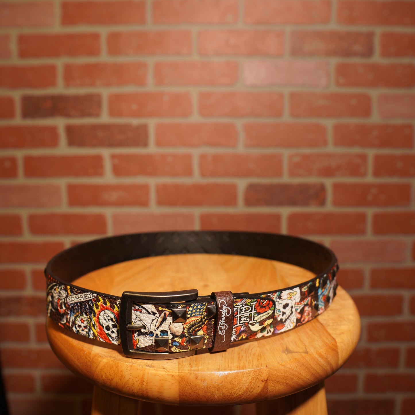 Y2K Ed Hardy Logo Belt