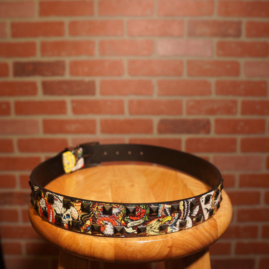 Y2K Ed Hardy Logo Belt