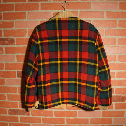 VTG Plaid Reversible Zip-Up Corduroy Jacket