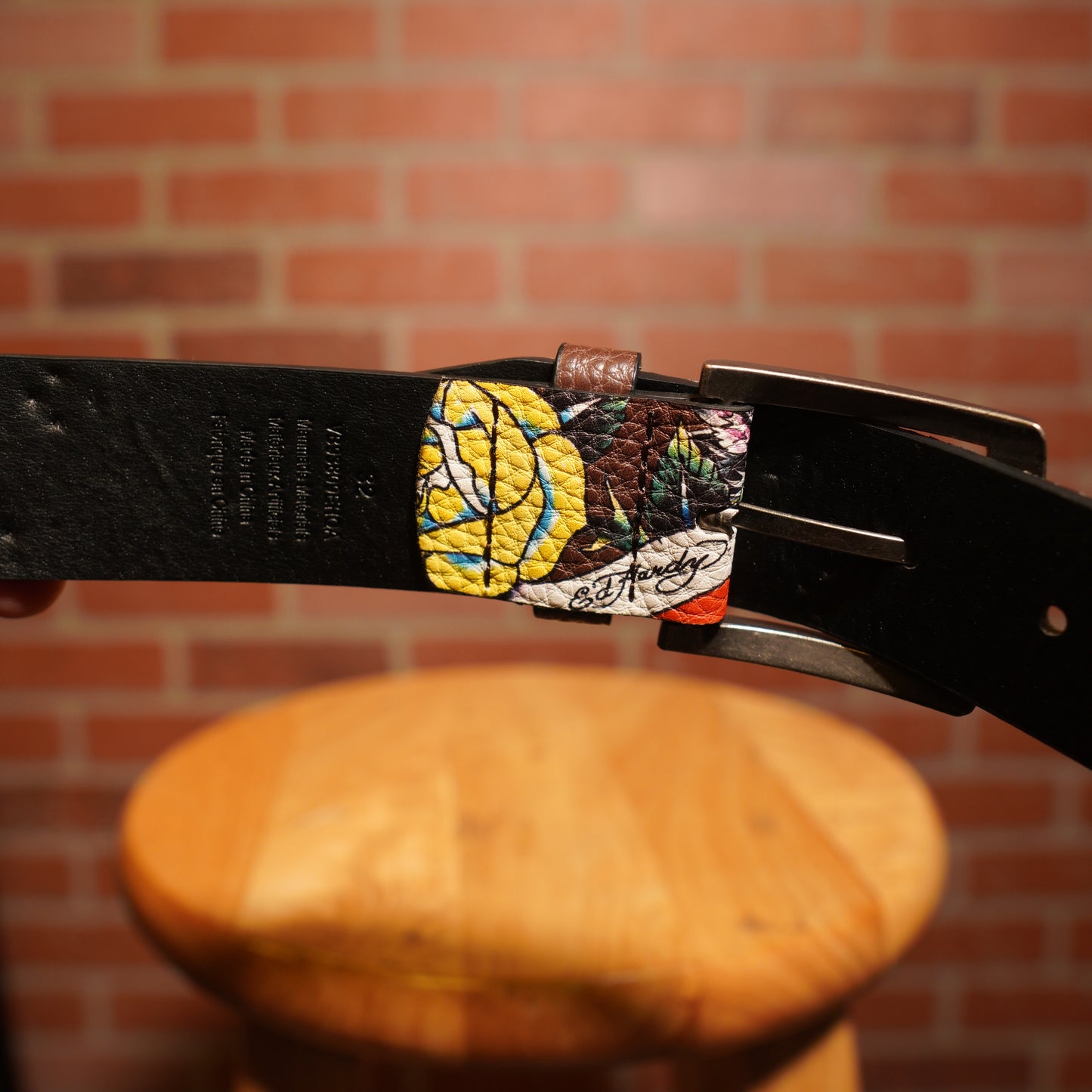 Y2K Ed Hardy Logo Belt