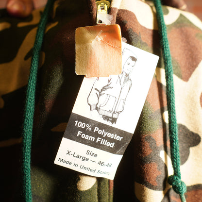 VTG Camo Zip-UP Polyester Foam Filled Hoodie