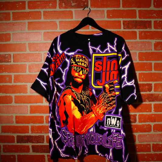 Modern Bootleg NWO Macho Man Slim Jim AOP Tee