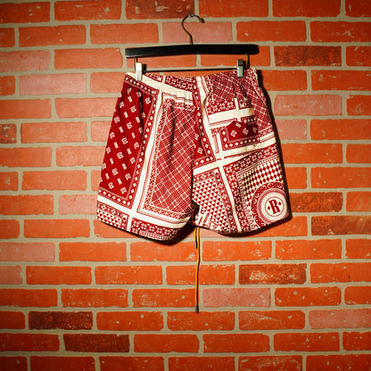 Rhude Red Print Shorts