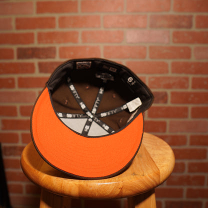 Hat Club MLB New York Mets Brown 40th Anniversary Patch Fitted Hat