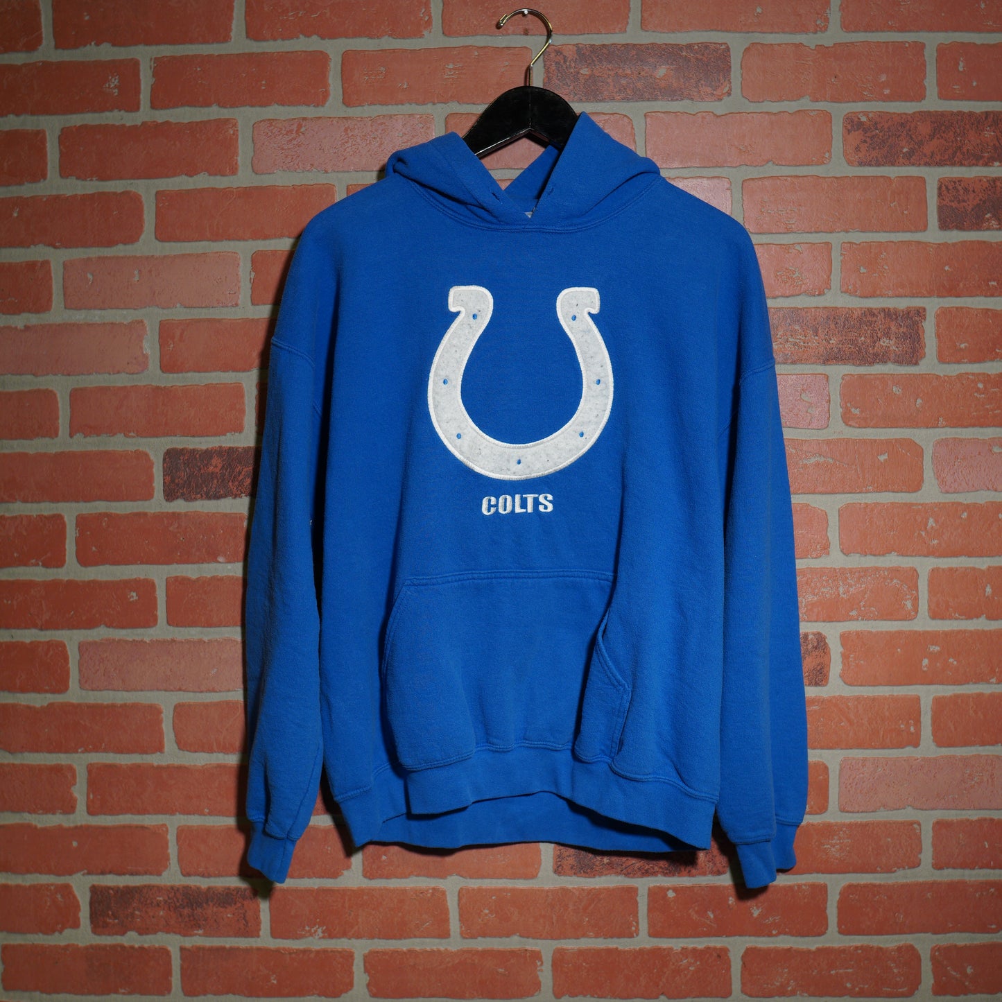 VTG NFL Indianapolis Colts Blue Hoodie (25)