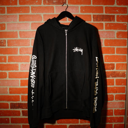 Stussy Locations Zip-Up Hoodie