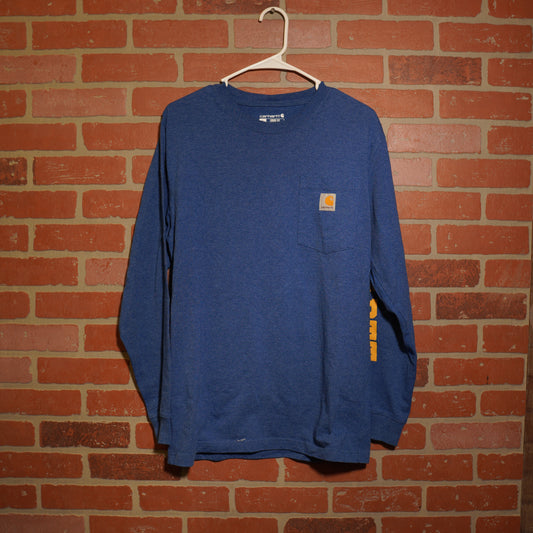 VTG Carhartt Blue L/S Pocket Tee