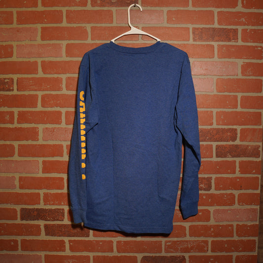 VTG Carhartt Blue L/S Pocket Tee