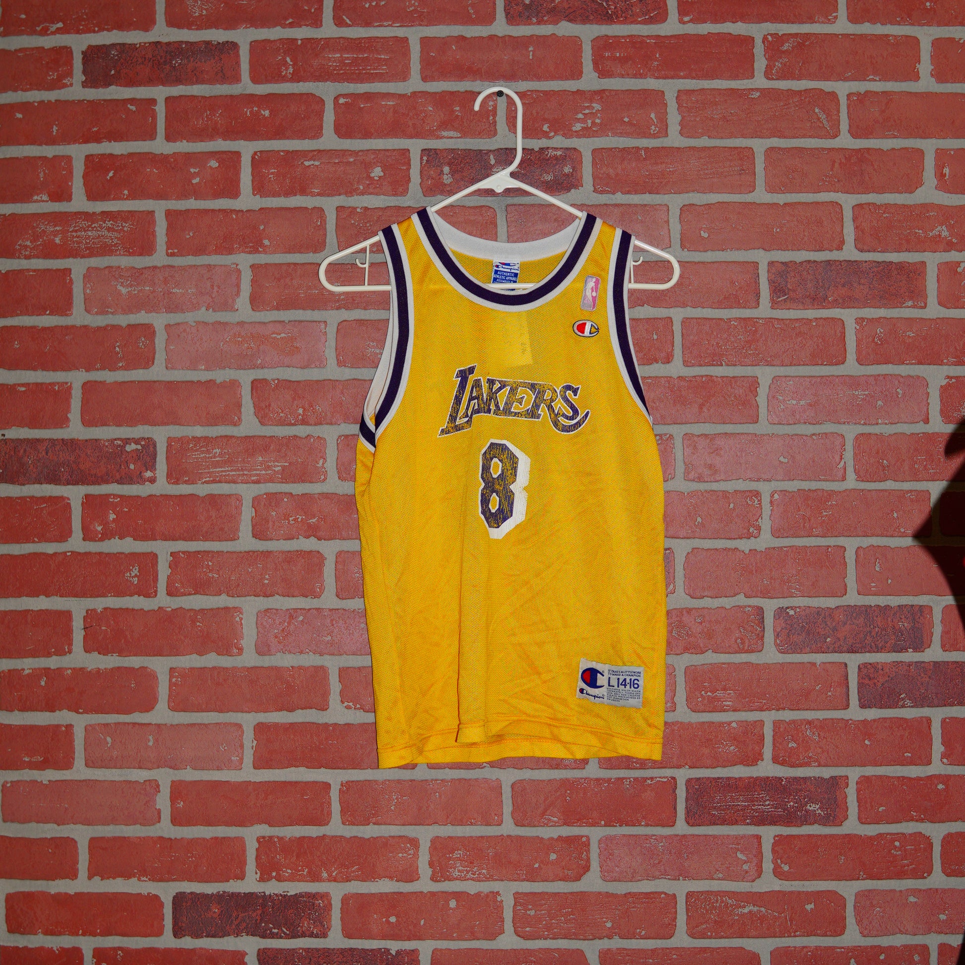 Vintage Los Angeles Lakers Kobe Bryant #8 Champion NBA Basketball