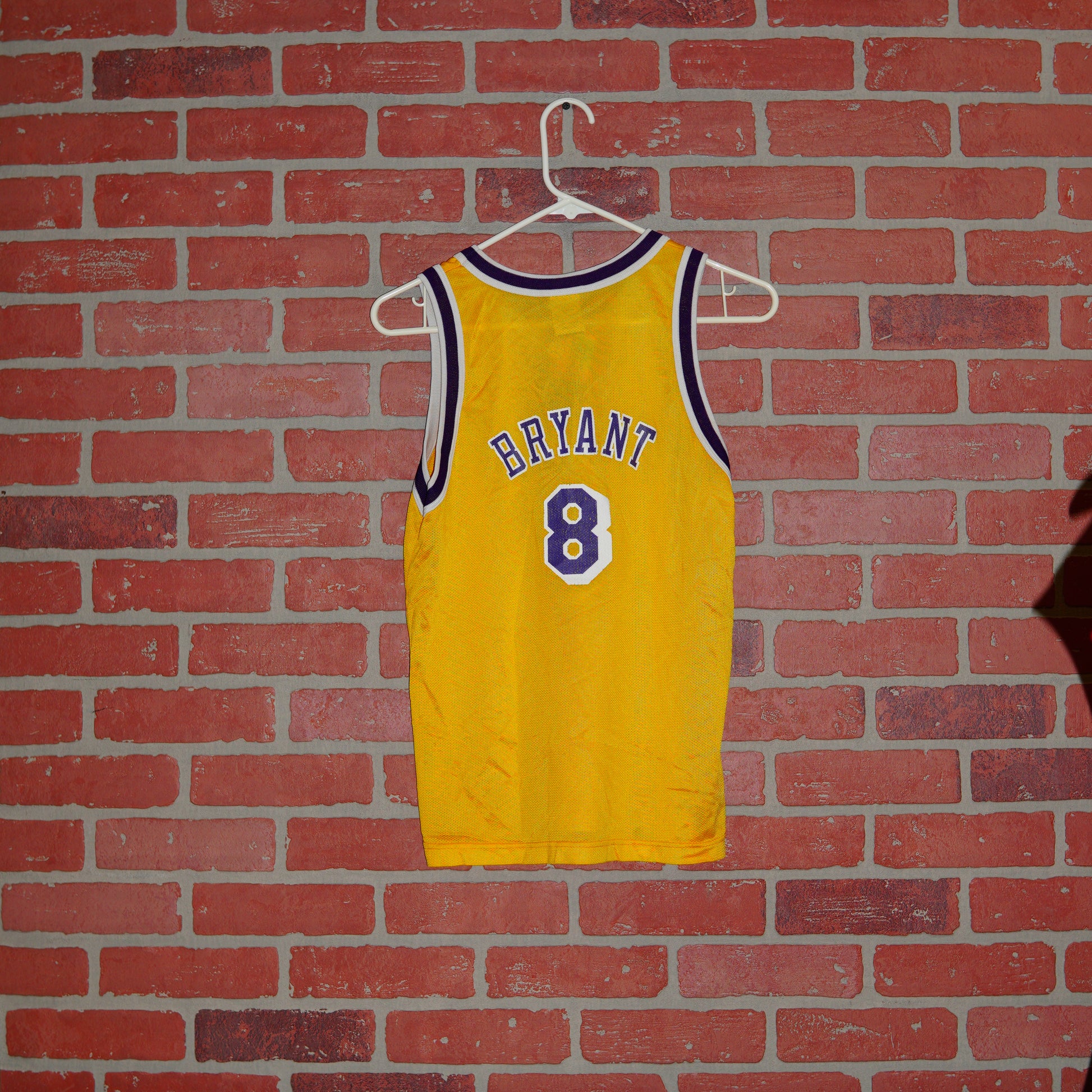 VTG Reebok NBA Los Angeles Lakers Kobe Bryant #8 Yellow Jersey