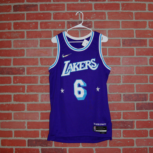 Nike NBA Los Angeles Lakers LeBron James #6 City Edition Jersey