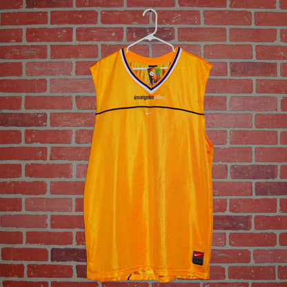 VTG Nike NBA Los Angeles Lakers Center Swoosh Warm-Up Jersey
