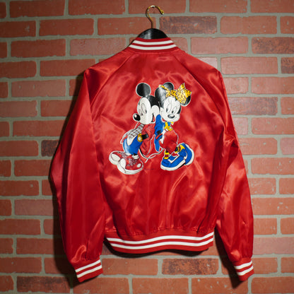 VTG Disney Mickey + Minnie Satin Jacket