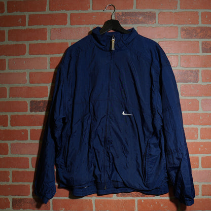 VTG Nike Nylon Navy Zip-Up Windbreaker Jacket