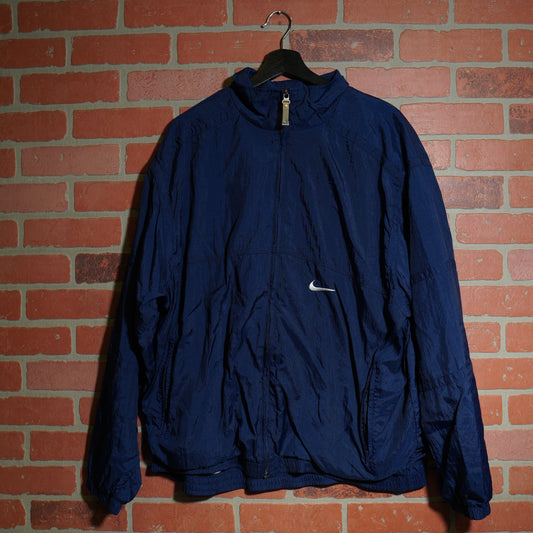 VTG Nike Nylon Navy Zip-Up Windbreaker Jacket