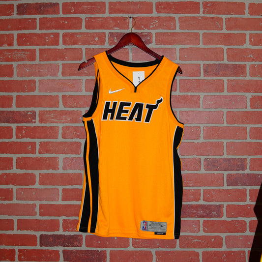 Nike Earned Edition NBA Miami Heat Yellow Basketball Jersey