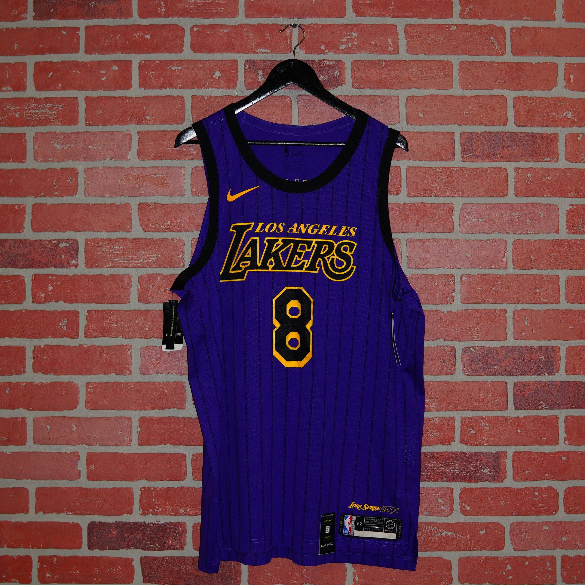 purple and black lakers jersey