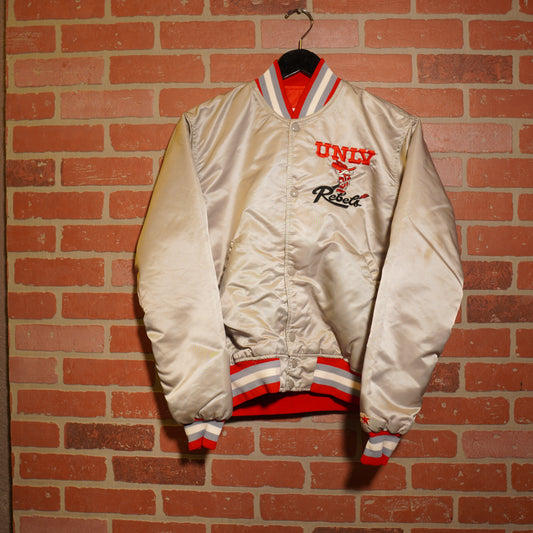 VTG UNLV Rebels Silver Satin Jacket