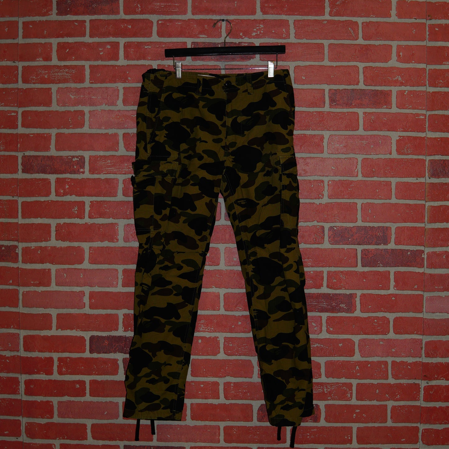Bape A Bathing Ape Green Camo Cargo Pants