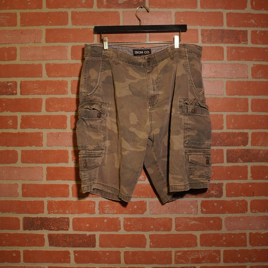 VTG Iron Co Camo Cargo Shorts
