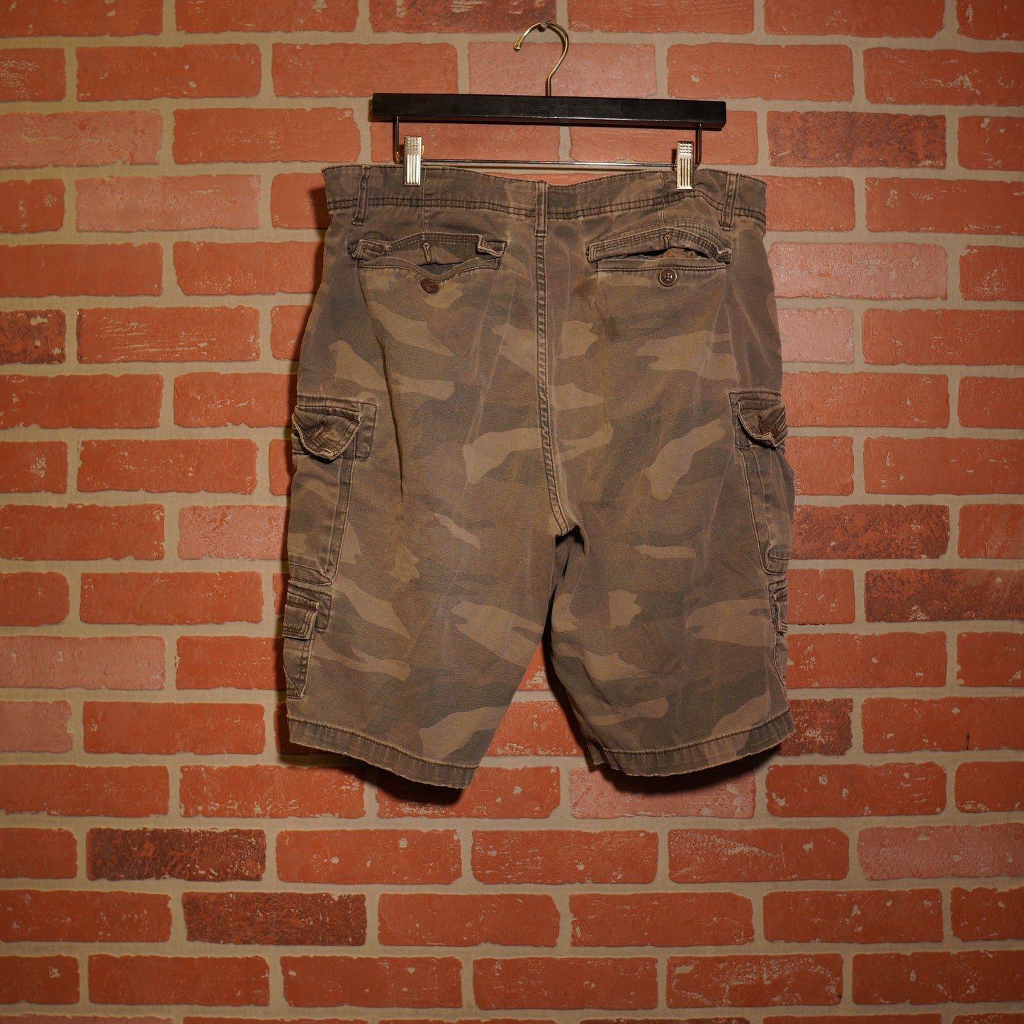 VTG Iron Co Camo Cargo Shorts
