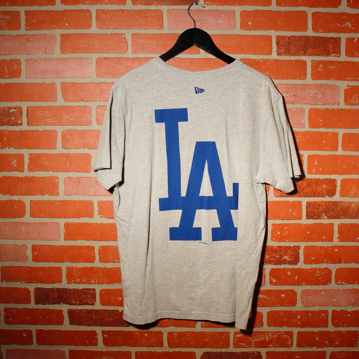 Eric Emmanuel X MLB Los Angeles Dodgers Logo Grey Tee