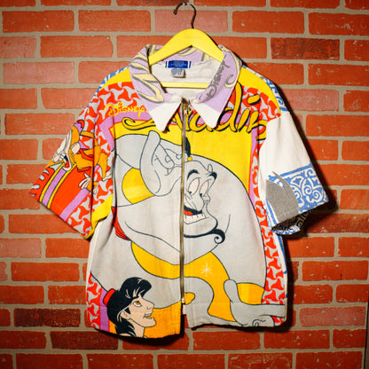 VTG 90s ALL OVER PRINT ALADDIN PRINT SHIRT