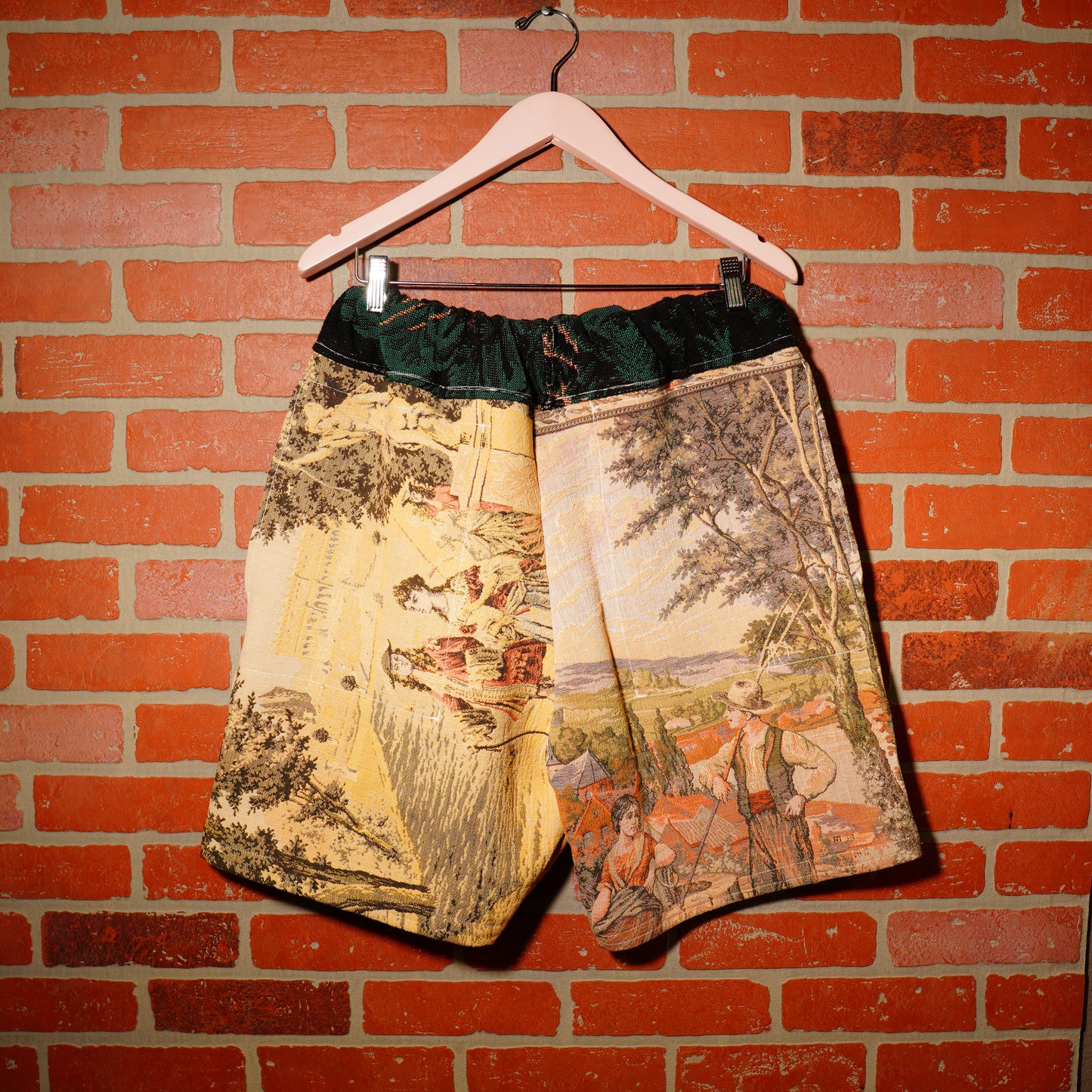 VTG MID CENTURY WOVEN TAPESTRY SHORTS