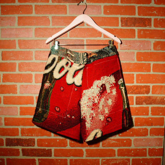 VTG 90s COCA COLA WOVEN TAPESTRY SHORTS