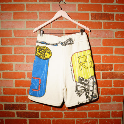 VTG 1996 R2D2 CP30 BEACH TOWEL SHORTS