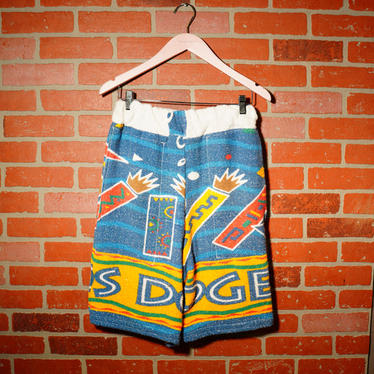 VTG 90s LA DODGERS BEACH TOWEL SHORTS