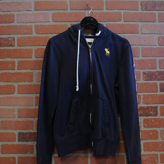 Abercrombie & Fitch Zip-Up Navy Hoodie (34)