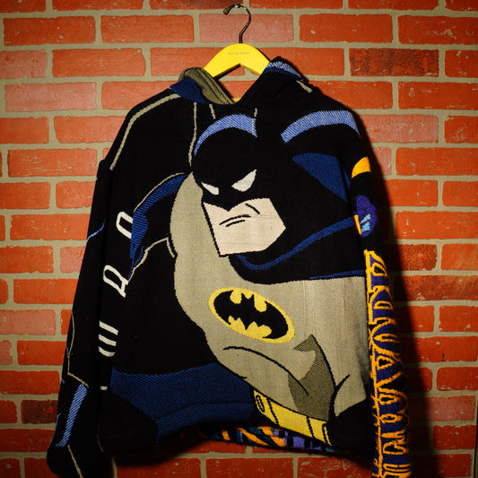 VTG 90s GOTHAM NEW YORK BATMAN ALL OVER PRINT HOODIE