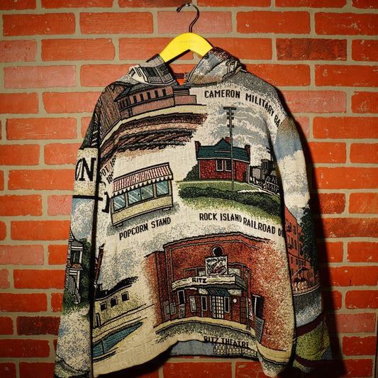 VTG ALL OVER PRINT GOOD OL GEORGIA ALL OVER PRINT TAPESTRY HOODIE